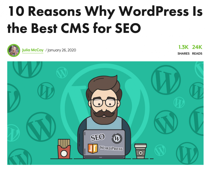 WordPress Is the Best CMS for SEO